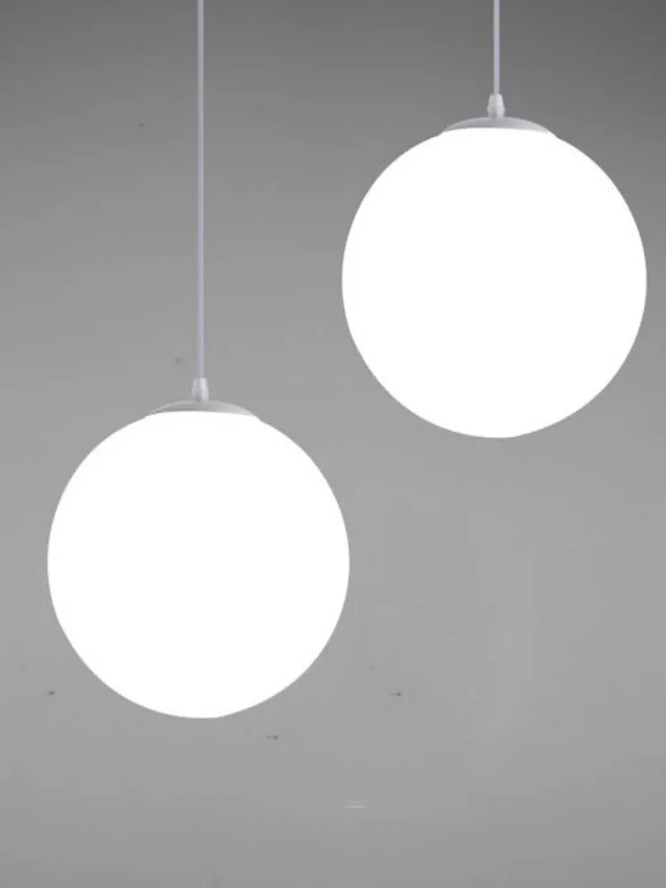 Modern Simple  White Chandelier Acrylic Material Light Luxury Home Decoration Spherical Bubble Lamp Clothing Store Chandelier