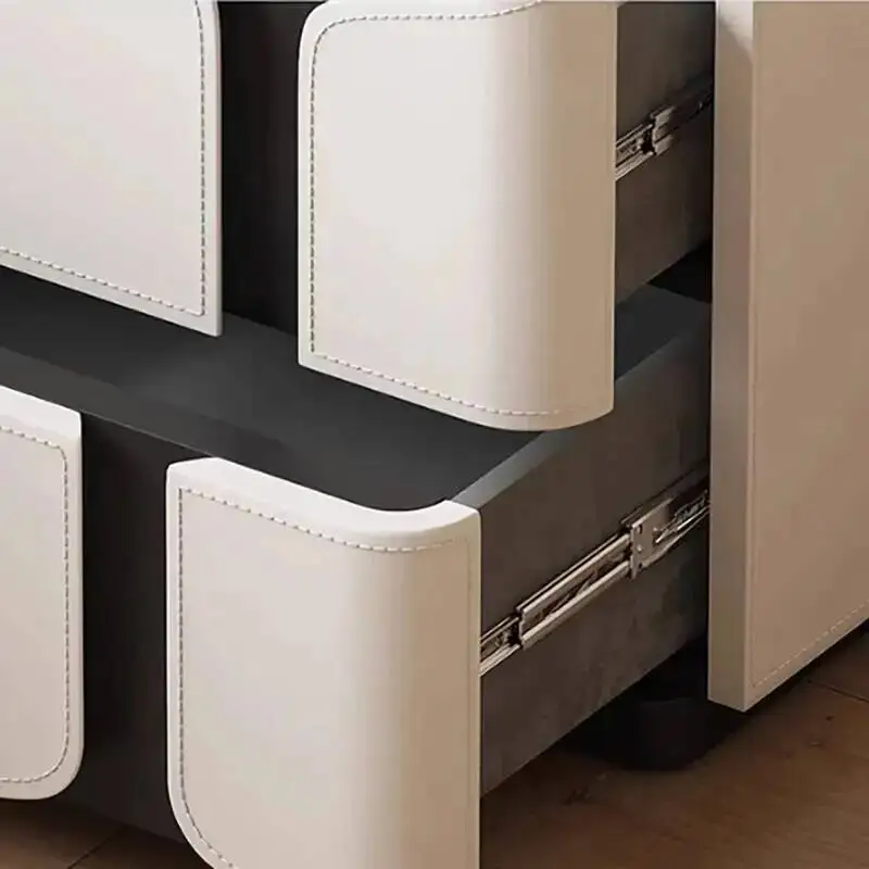 نمط Mesitas طاولة السرير الشمال تصميم أدراج التخزين منضدة فاخرة أنيقة بسيطة دي Noches أثاث غرفة نوم فاخرة #4