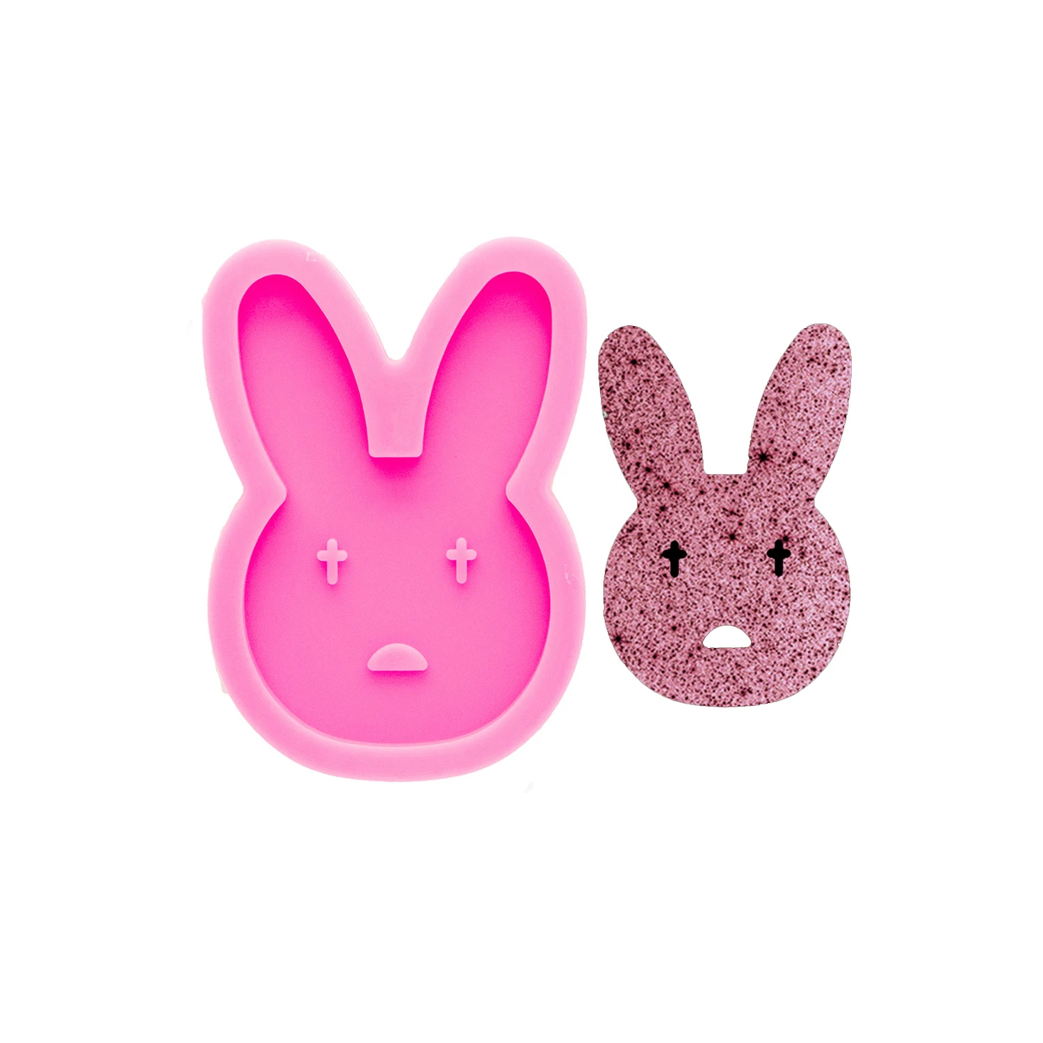 Rabbit Owl Keychain Pendant Silicone Mold for Epoxy Resin DIY Jewelry Craft Supplies