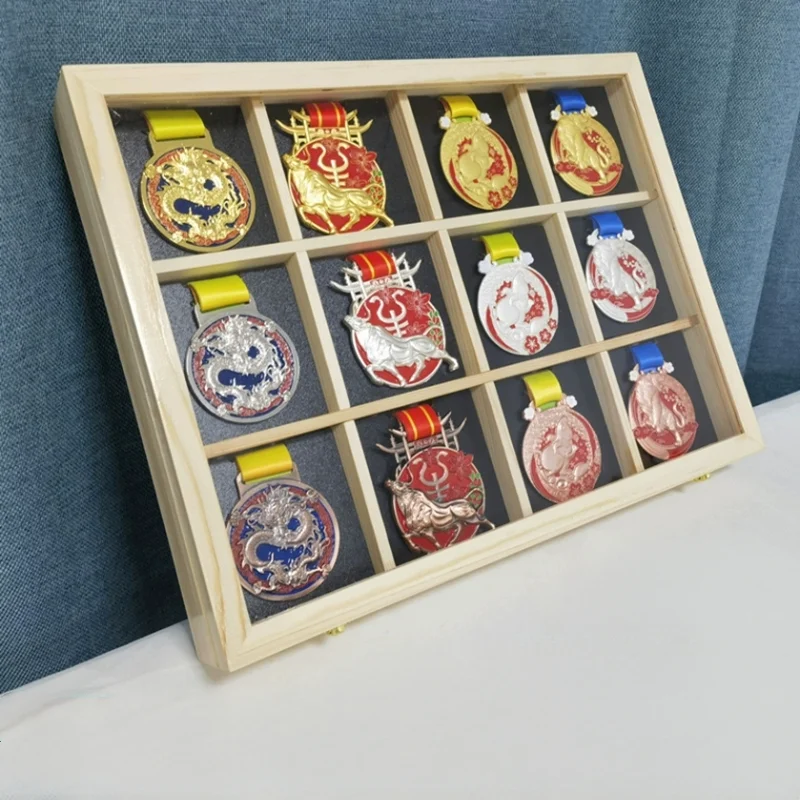 Exquisite Marathon Medal Display Stand, Acrylic Transparent Medal Display Box, Medal Collection And Commemoration Photo Frame