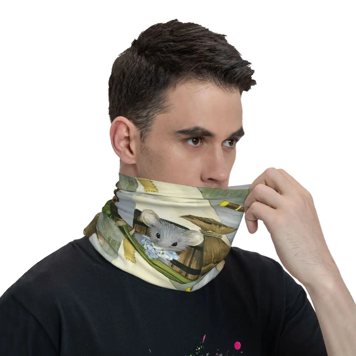 Mole Scarf Neckerchief Neck Face Mask Polyester