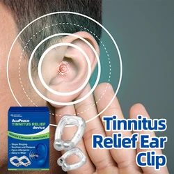 Tinnitus Relief Clip Earache Improve Hearing Anti Ear Ringing Pain Itchy Pressure Treatment Calming Ear Set Magnetic Ear Clip