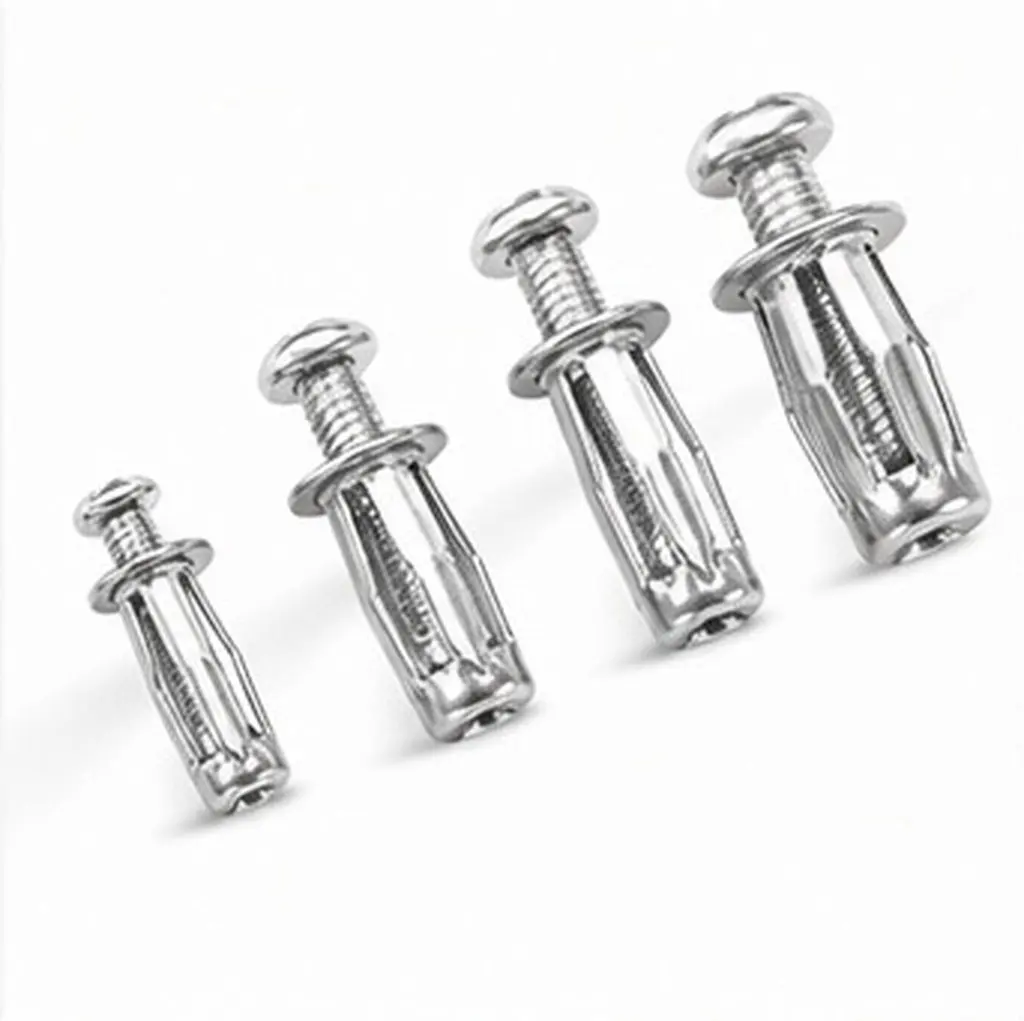 40pcs Heavy-Duty Metal Expansion Screws with Petal Nuts for Concrete, Plasterboard & Brick Walls – DIY Anchors