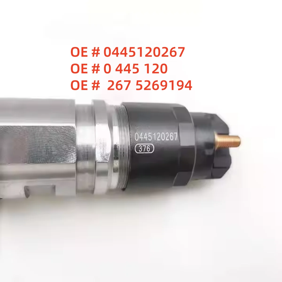 

High quality 0445120267 0 445 120 267 5269194 for Cummins Diesel EFI Hogedruk Common Rail Injector Montagemondstuk