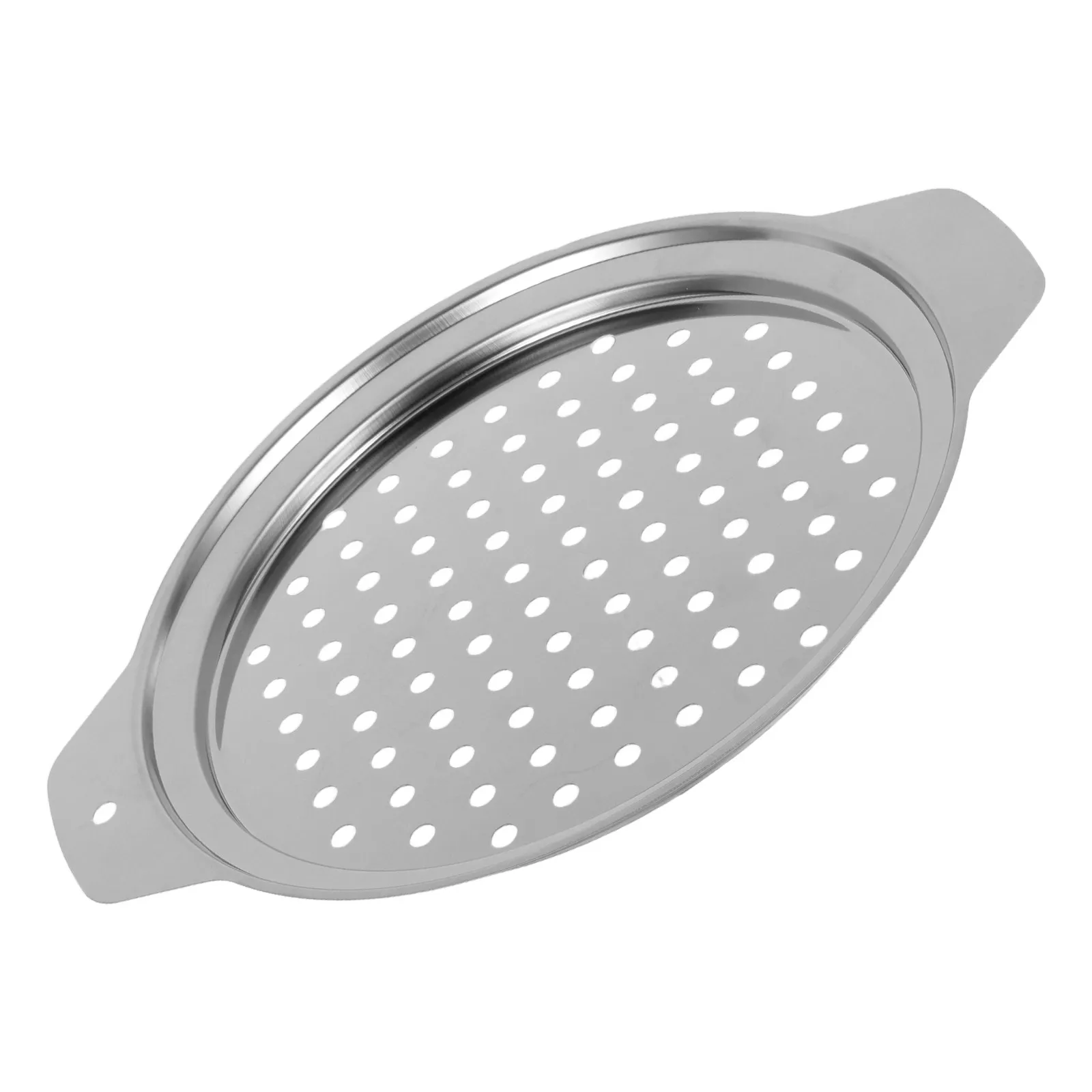 Stainless Steel Spaetzle Maker German Noodle Cutter Dual Handle Steaming Rack Heat Insulated Spaetzle Pan Strainer for Homemade