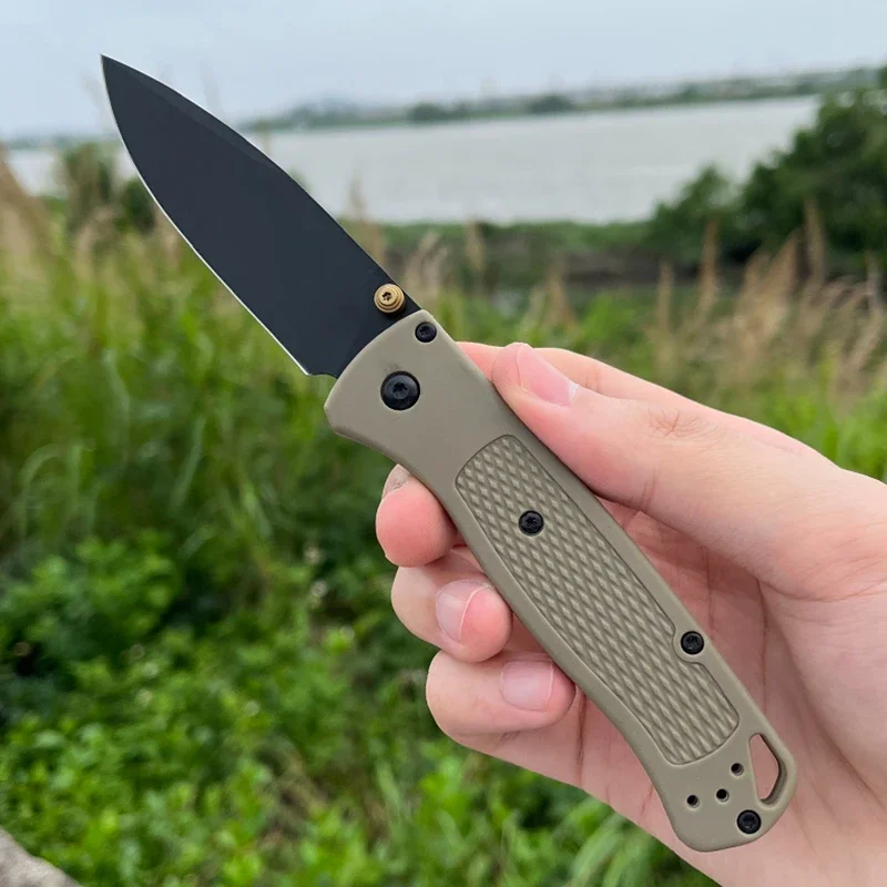 BM Bugout 535 Knife 440C Blade Nylon Fiber Handle Folding Pocket Knives Hiking EDC Camping Tactical Hunting Self-defense Tools