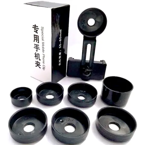 Universal Multi-Size Telescope Phone Holder Clip Eyepiece Mount Bracket for Monocular Binocular Astronomical Telescope