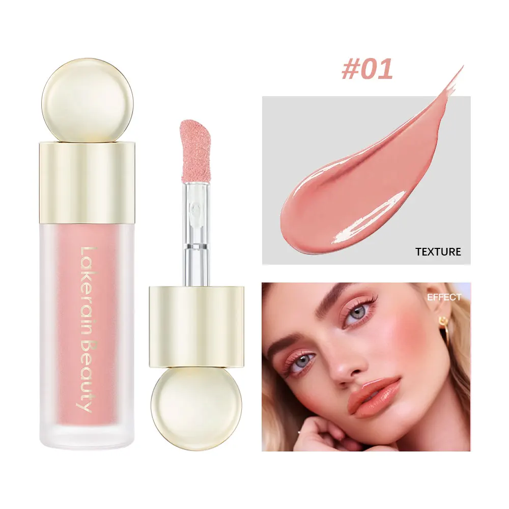 Matte Liquid Blush 7.5ml Velvet Blusher Orange Peach Face Pigment Lasting Beauty Natural Cheek Tint Cream Waterproof Blush