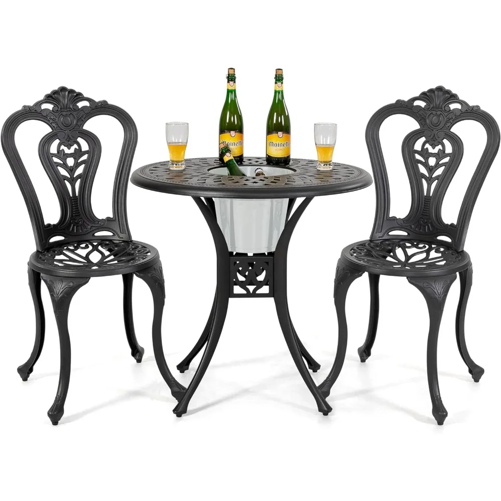 

Outdoor Table Set of Garden Furniture Lawn Balcony Black Freight Free Living Room Sofas Tools Complete Garden Salon Camping Sets