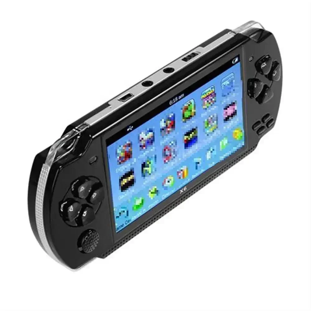 

X6 Handheld Game Console 4.3 Inch Screen 128 bit Video Games Consoles Game Player Real 8GB ,Video,E-book