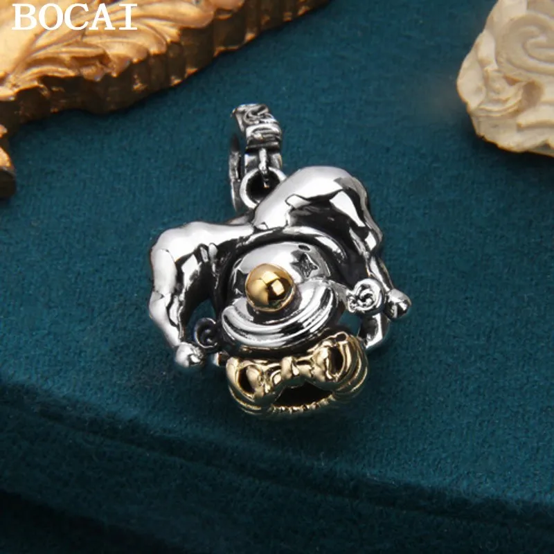

BOCAI NEW S925 стерлингового серебра модная индивидуальная подвеска-клоун мужские и женские подарки
