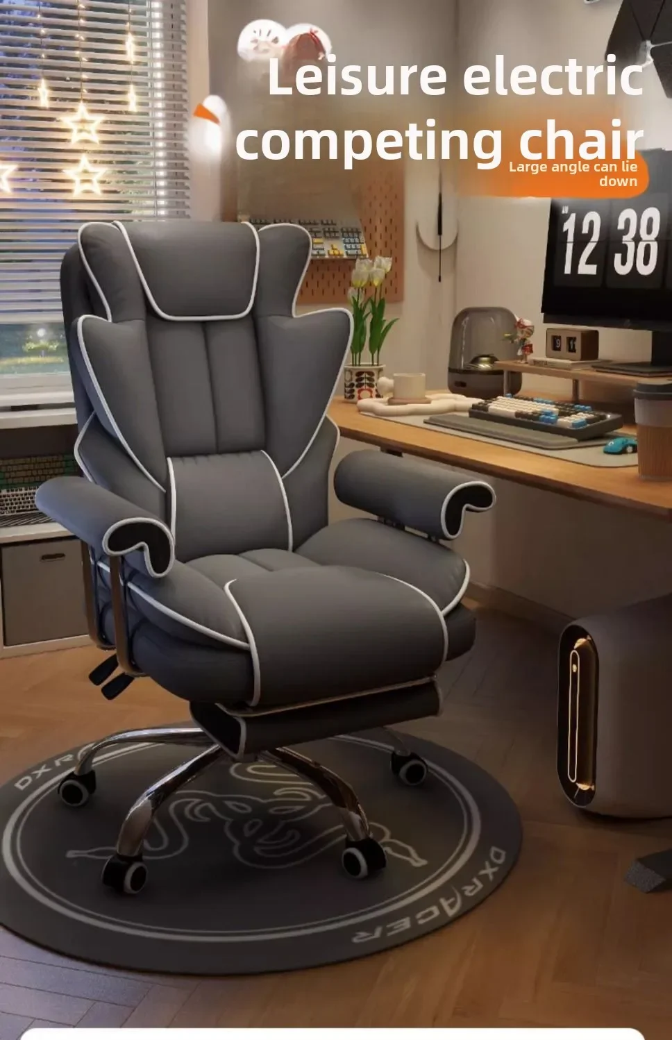 Gaming Chair Boys Comfortable Sedentary Home Computer Game Sofa Office Study Backrest Reclining