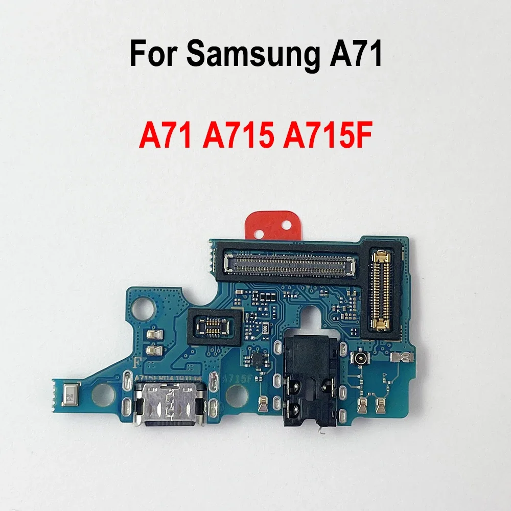 Gefenis Charging Port Board Replacement For Samsung Galaxy A71 A715 A715F SM-A715F Phone USB Charging Flex Cable Spare Parts