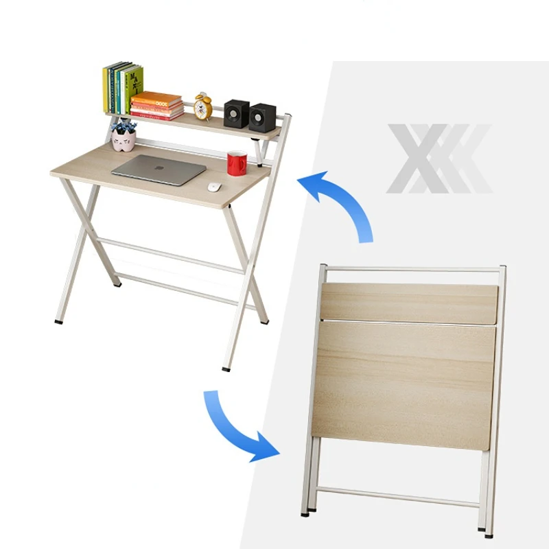 Folding table Simple writing desk computer desk Student desks Simple home rental bedroom Learn small table