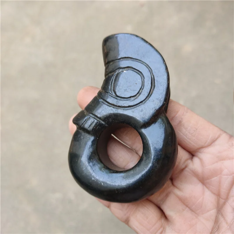 

Supply Natural Stone Aged Crafts Iron Stone Red Mountain Culture Jade Pig Dragon Ornaments old real natural stone