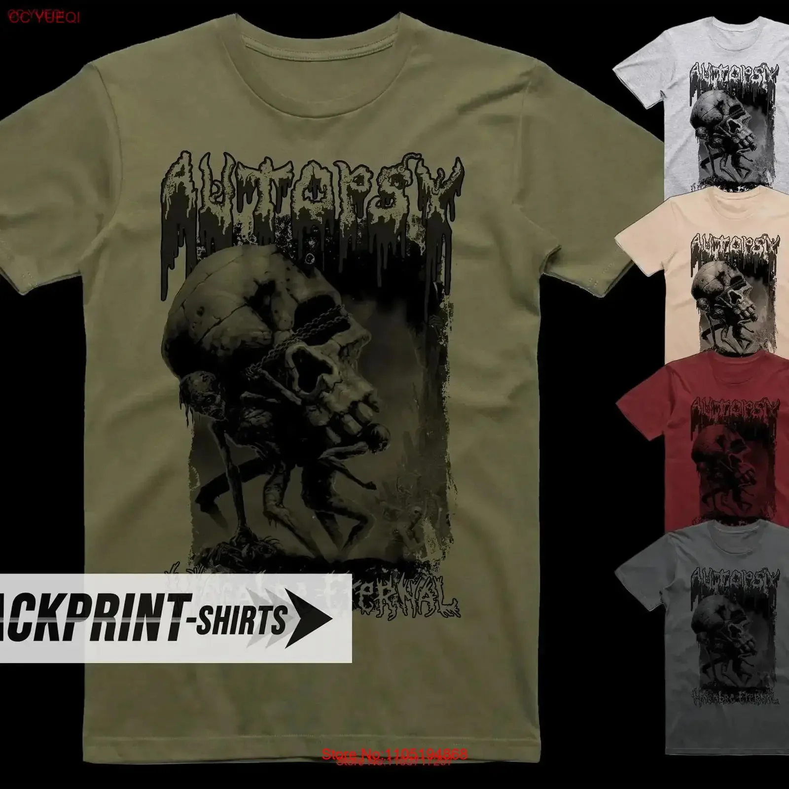 Autopsy Macabre Eternal T Shirt cotton Men's all sizes S 5XL 18 colors band poster album cover vintage Washed graphic Stylish