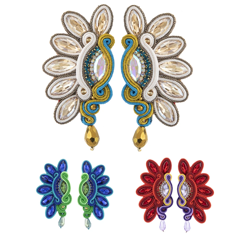 

KPacTa Ethnic Luxury Handmade Sales Earrings for Women 2023 trend Dangle Charms Bohemian Fashion Jewelry Wedding Accessories