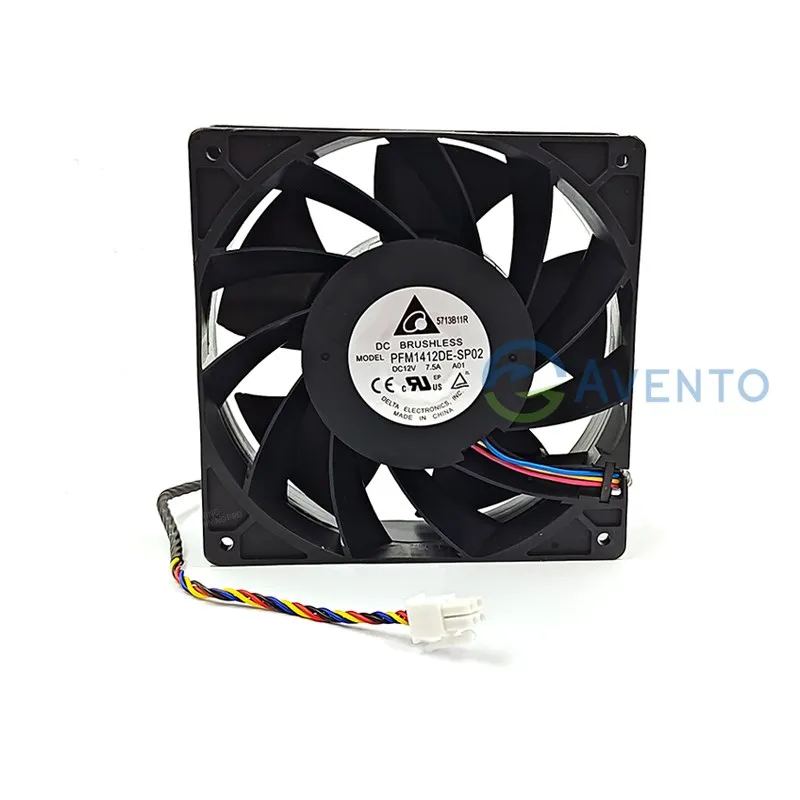 Original Delta 12V 7.5A 140mm Cooling Fan For Antminer S21XP S21pro S21+ 140mm Chassis Fan