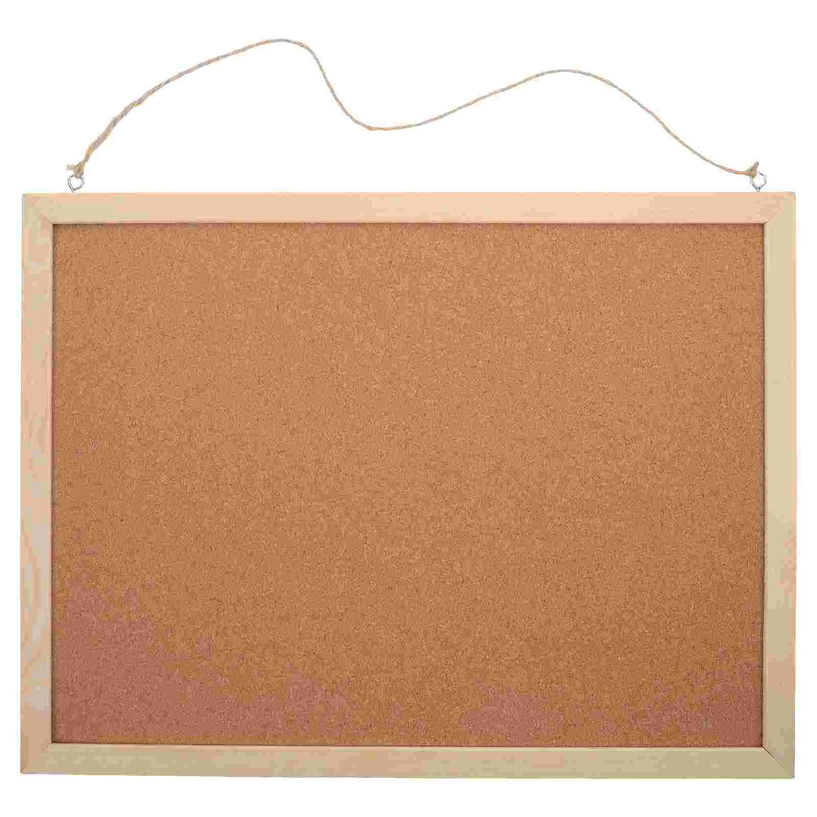 Double Sided Bulletin Board Wall Mountable Memo Small Bulletin Board Photo Display for Home Office Large Wooden Boards