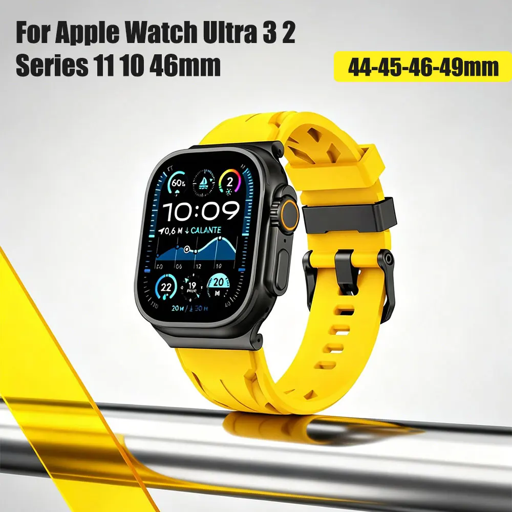 Uhrenarmband für Apple Watch Ultra 3 2 49mm/Serie 11 10 46mm/10 9 8 46mm Smartwatch-Armband für Apple Watch 44-45-46-49mm