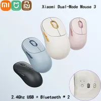 Xiaomi Mijia Wireless Mouse 3 Bluetooth Dual Mode 2.4G 1200DPI Ergonomic Optical Laptop Computer Soft-tone Keying Gameing Mouse