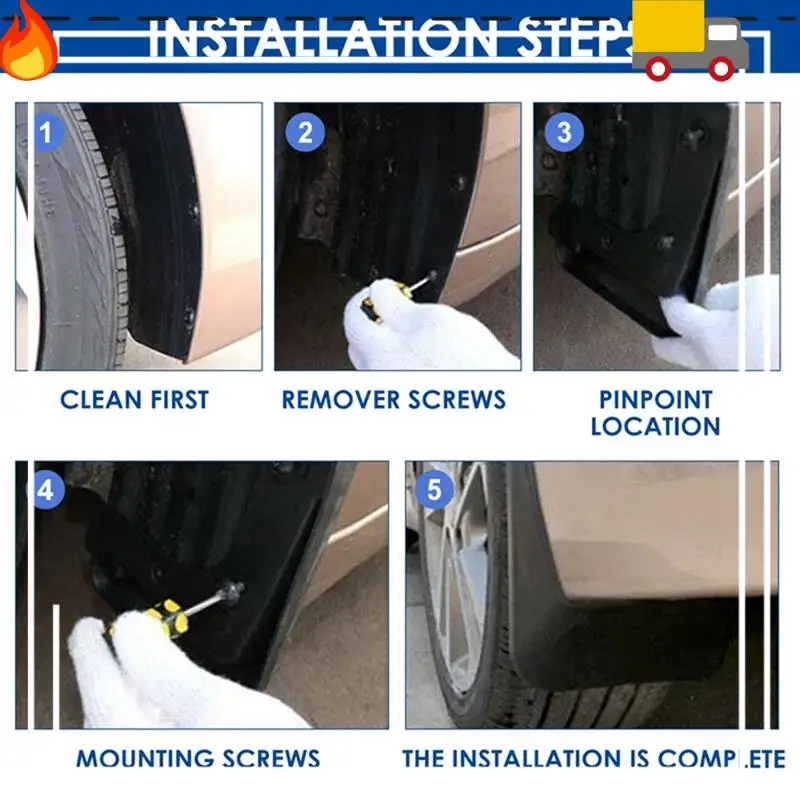 

4PCS Car Mudguard Mud Flaps Splash Mud Guard Fender For Multivan Carvelle 2008-2020 Car Accessories