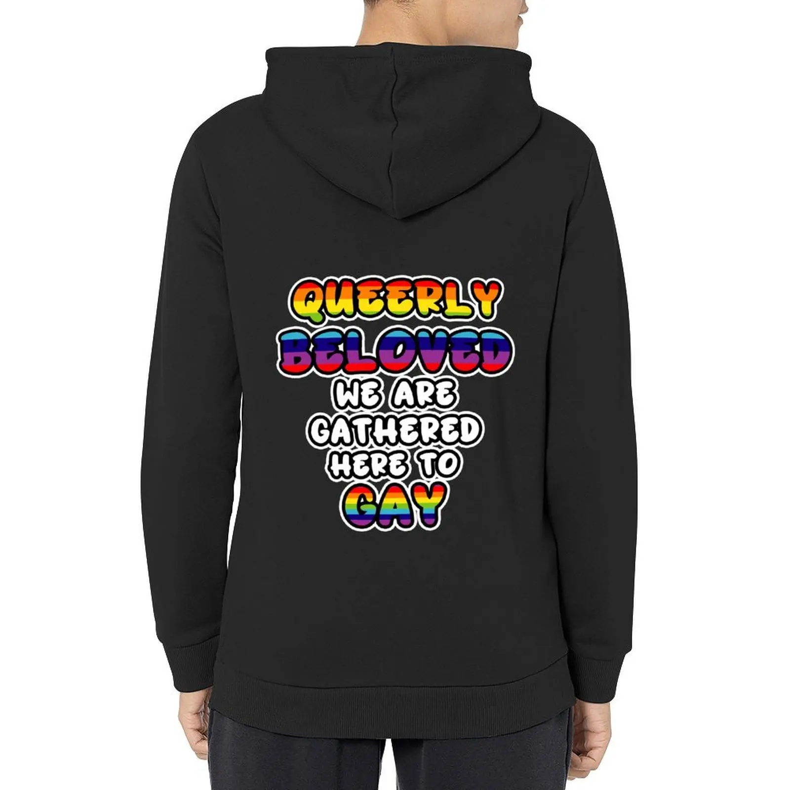 

Queerly Beloved We are Gathered Here to Gay Hoodie autumn clothes korean autumn clothes anime clothes men's coat men's hoodies