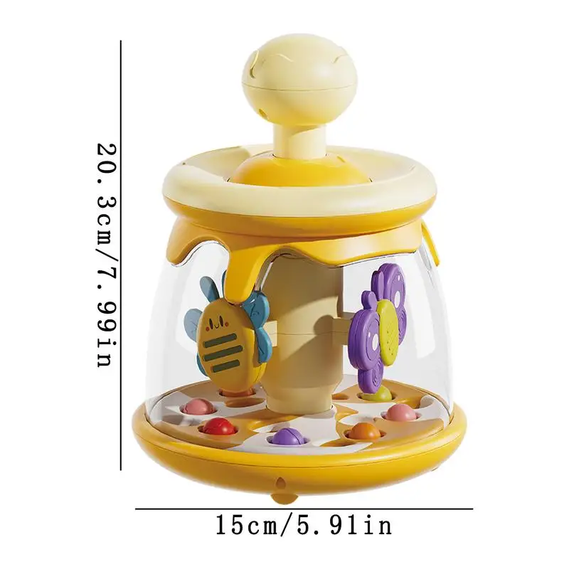 Baby Zuig Zintuiglijke Ballen Roterende Druk En Spin Baby Speelgoed Vroeg Leren Boeiende Spinnen Carrousel Educatief Koepel Tumble