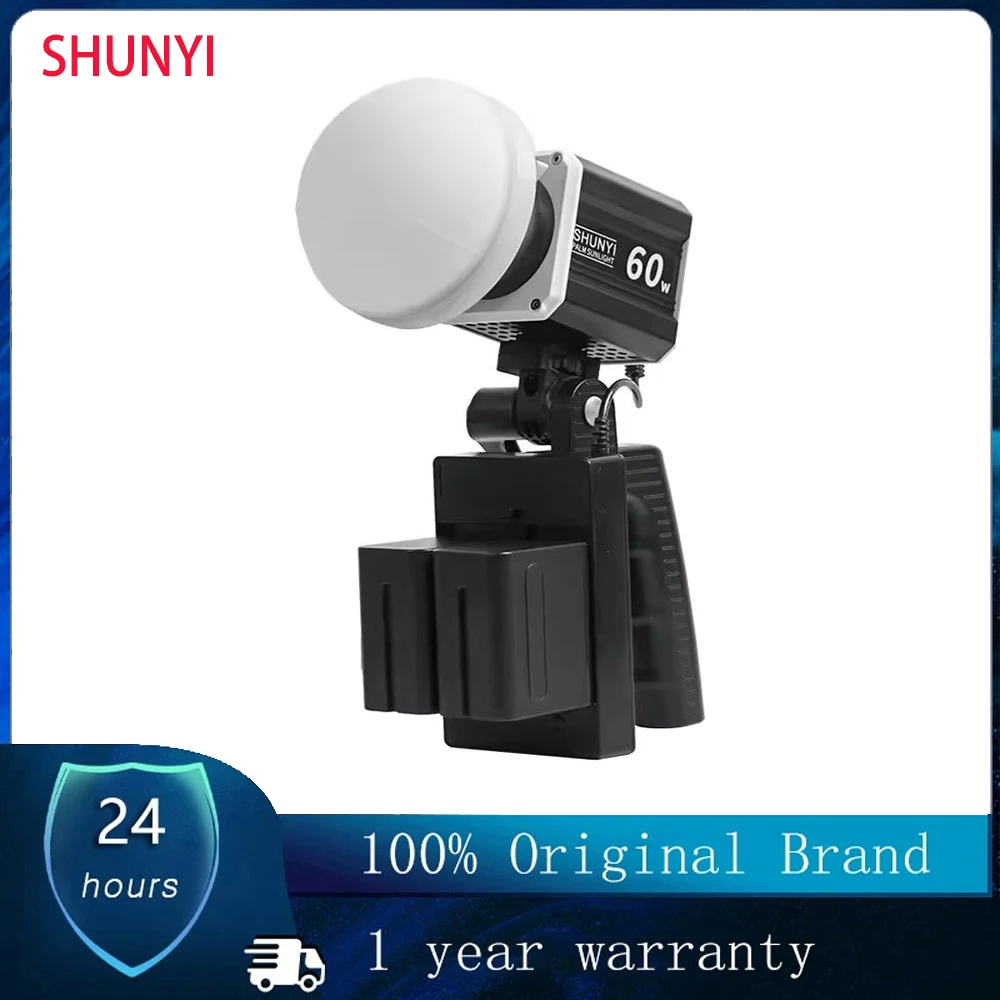 SHUNYI LED Video Light 60W COB Photography Light 2800K-6800K for Live Streaming Home Studio Comercial Photography