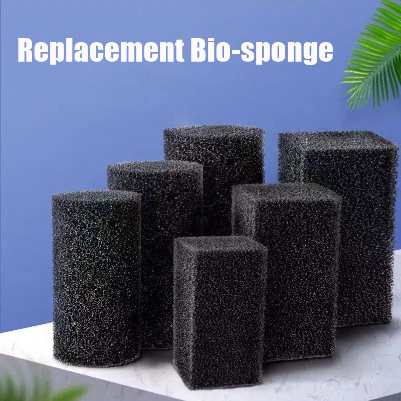 Aquarium Filter Bio Sponge High-density Water Purification Biochemical Sponge Pond Fish Tank Filter Media Replacement Cotton