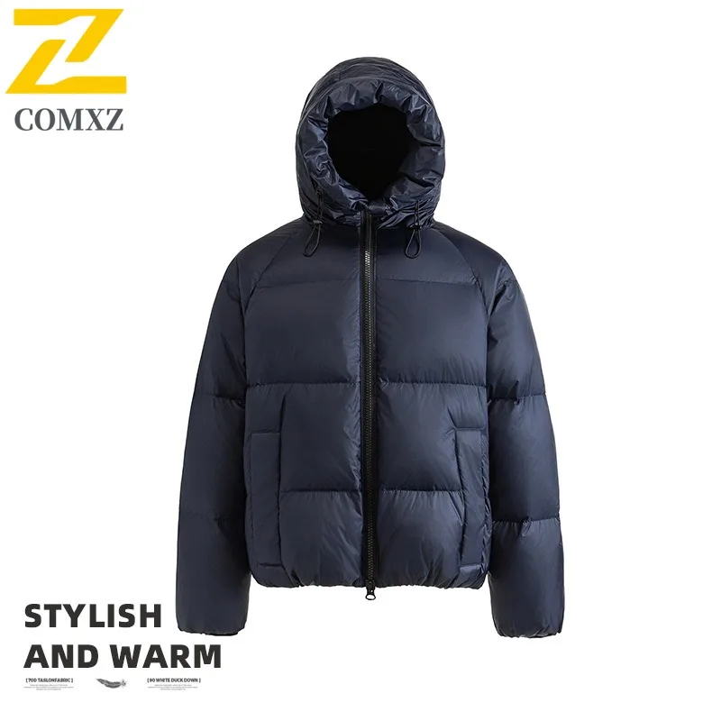 COMXZ Men Parker Coat Outdoor Workwear Ski Travel Warm Windproof Snow Cotton Padded Jacket High Quality Street Puffer Jackets