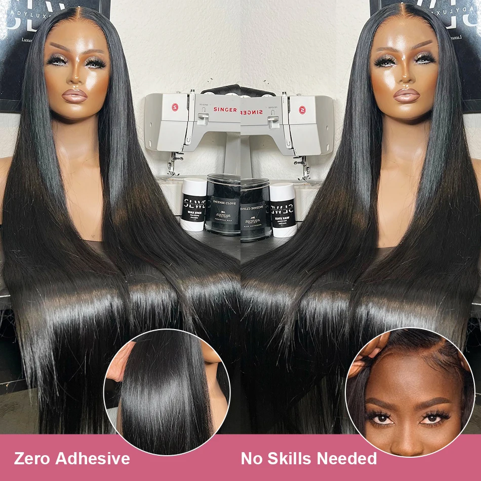 

30 Inch Transparent 13x4 13x6 Bone Straight Lace Front Human Hair Wig Brazilian Remy 4x4 Lace Closure Frontal Wigs For Women