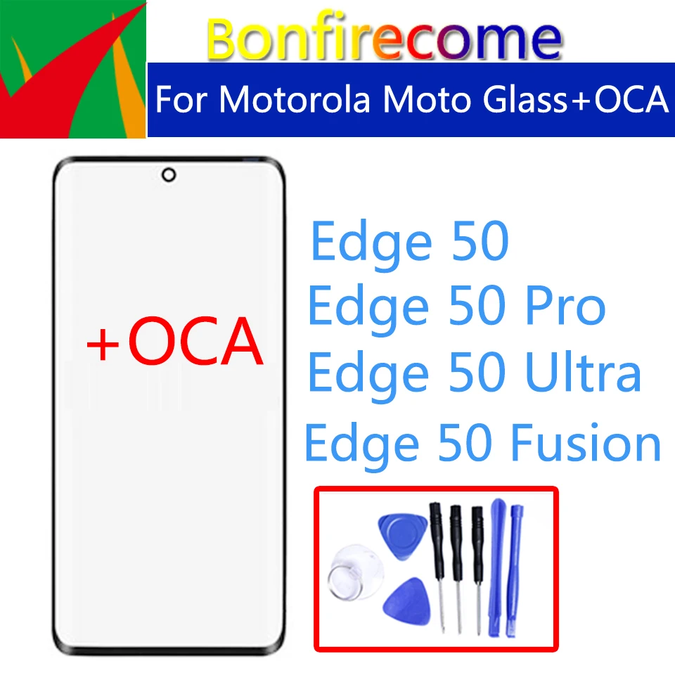 New For Motorola Edge 50 Ultra Pro Fusion LCD Touch Screen Front Outer Glass Panel Replacement
