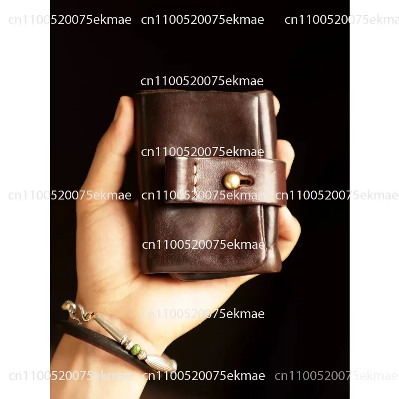 Compact Wallet, Genuine Leather, Vertical-style Card Holder, Minimalist Wallet
