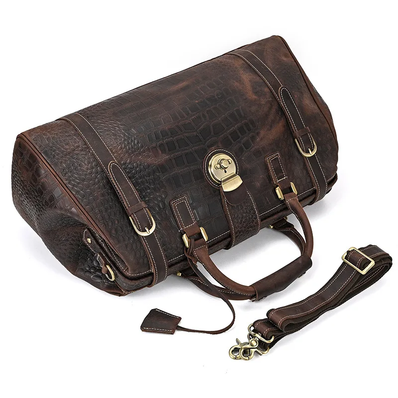 

Мужская дорожная сумка через плечо в стиле ретро, упаковочная сумка для отдыха, дорожная сумка для спортзала, уличные кожаные сумки Bolso De Viaje MHLXB