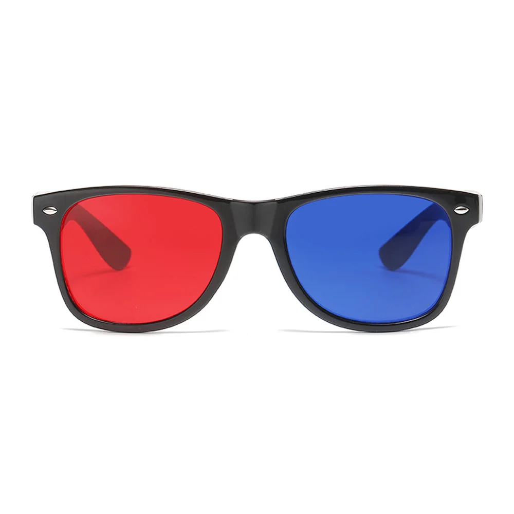 1PC zwart frame 3D-bril rood blauw groene lenzen voor amblyopie training en visuele test
