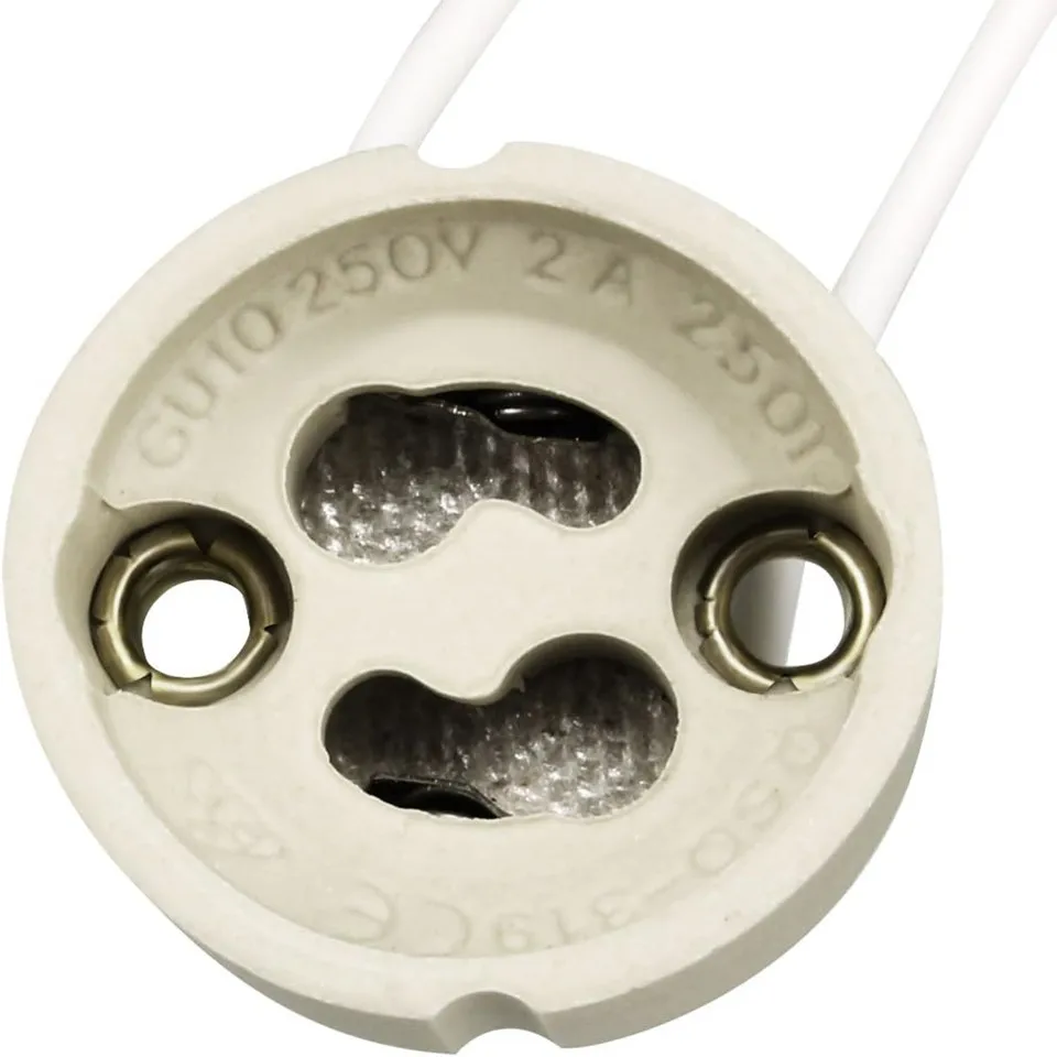 GU10 lamp holder socket base adapter Wire Connector Ceramic Socket for GU10 LED Halogen Light