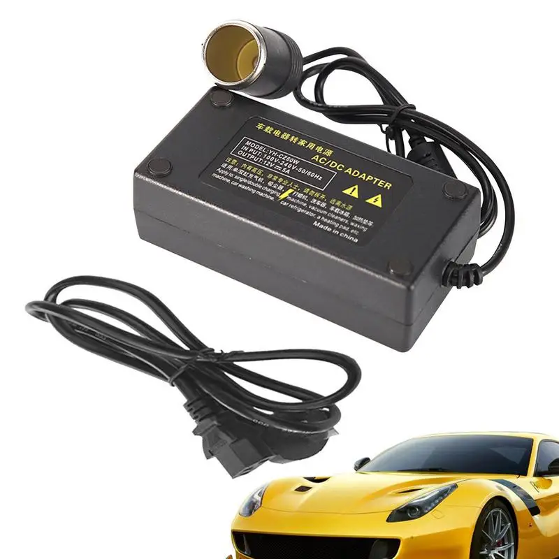 220V To 12V Car Power Converter Vehicles Charger Adapter 220V To 12V Car Devices Home Charging Adapter For Car Electric Kettle