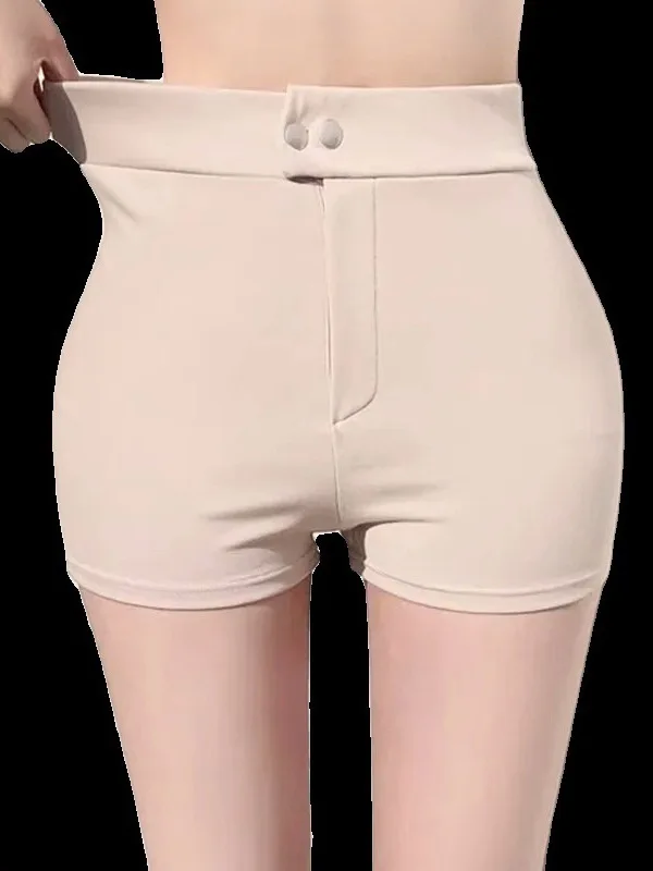 DSOV-Short taille haute pour femmes, nouvelle collection printemps/été, coréen, taille haute, style décontracté, slim, avec boutons et fermeture éclair, 2024