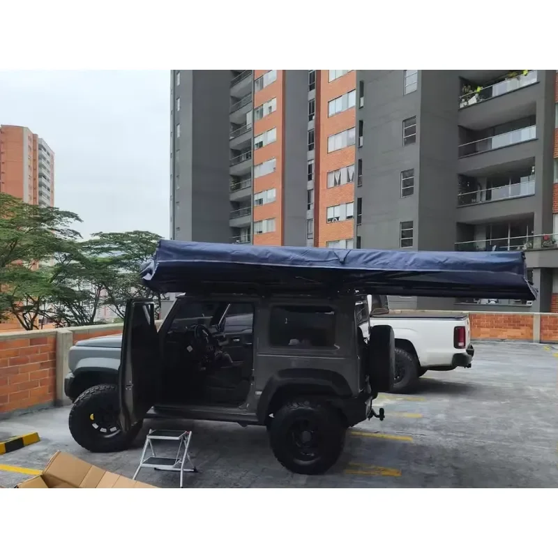 Wholesale Offroad Camping 600D Oxford Fabric 2.0m Radius 270 Degree Car Side Awning Tent tienda de techo para