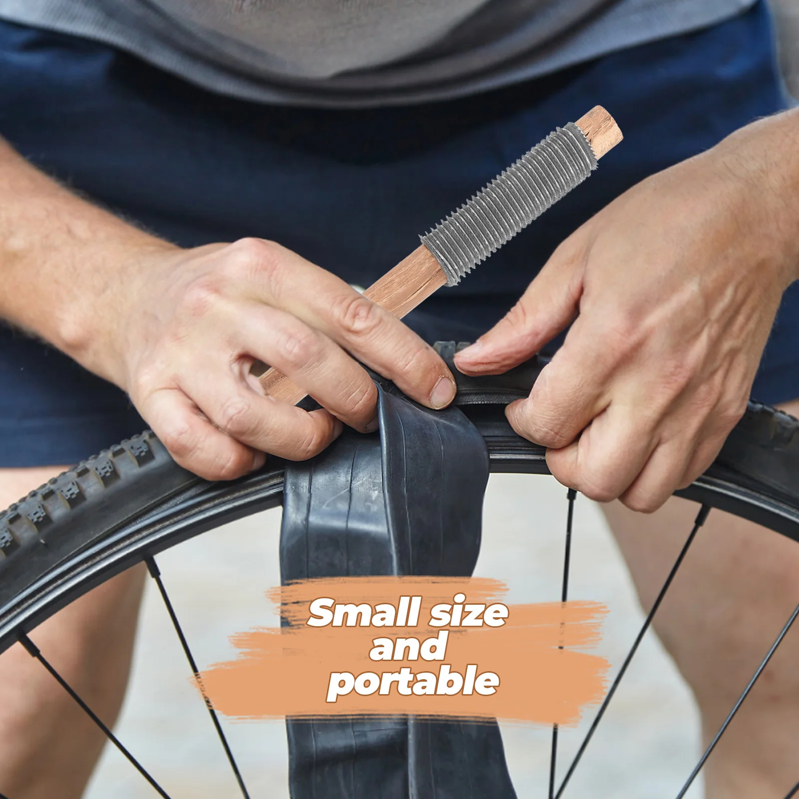 

8pcs Tire Rasp Repair Kit Bike Tyre File Tools Stainless Steel Wood Material Inner Tube Patch Bicycle Motorcycle Electric