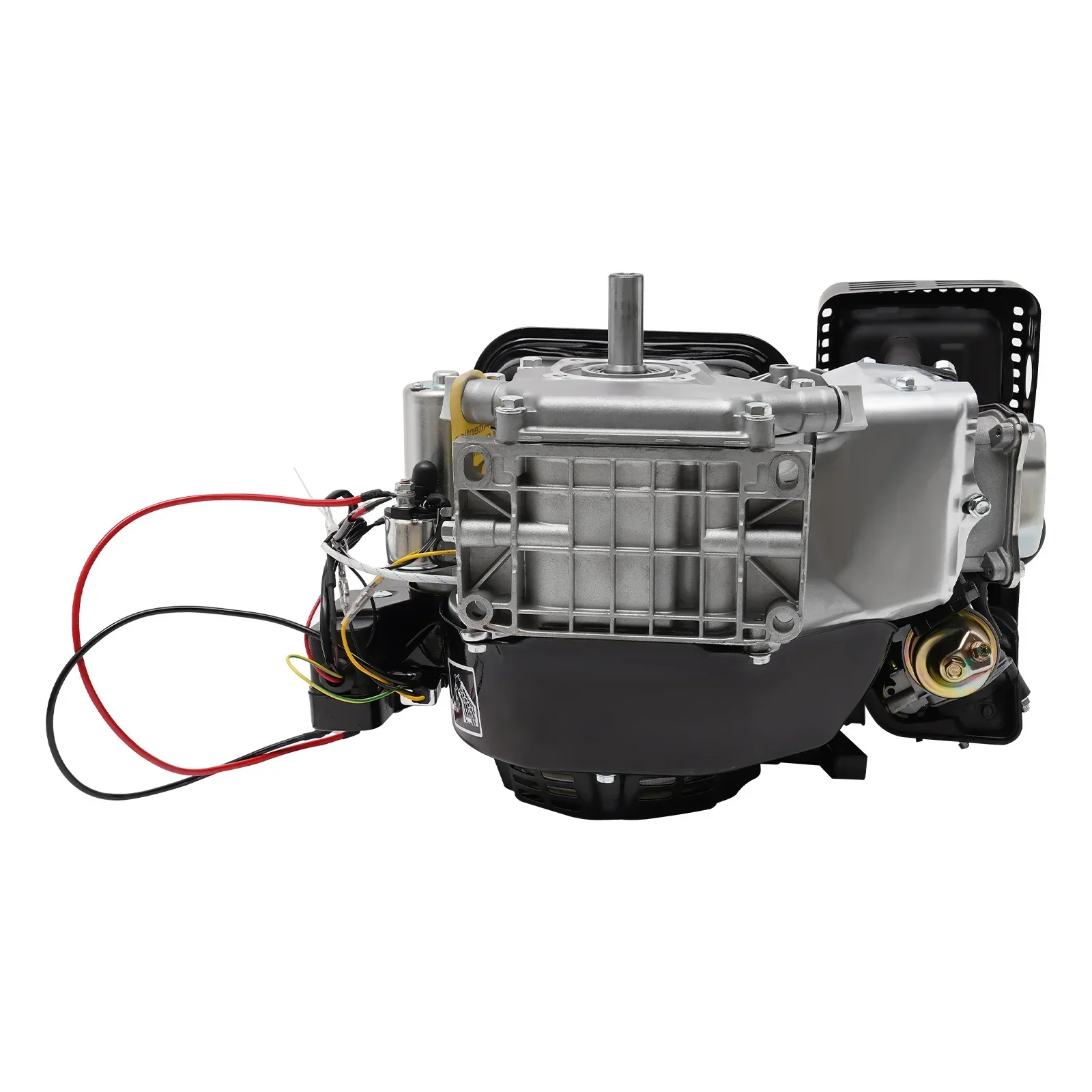 Motor a gasolina de 4 tempos Motor a gás refrigerado a ar com partida elétrica de 7,5 HP preto