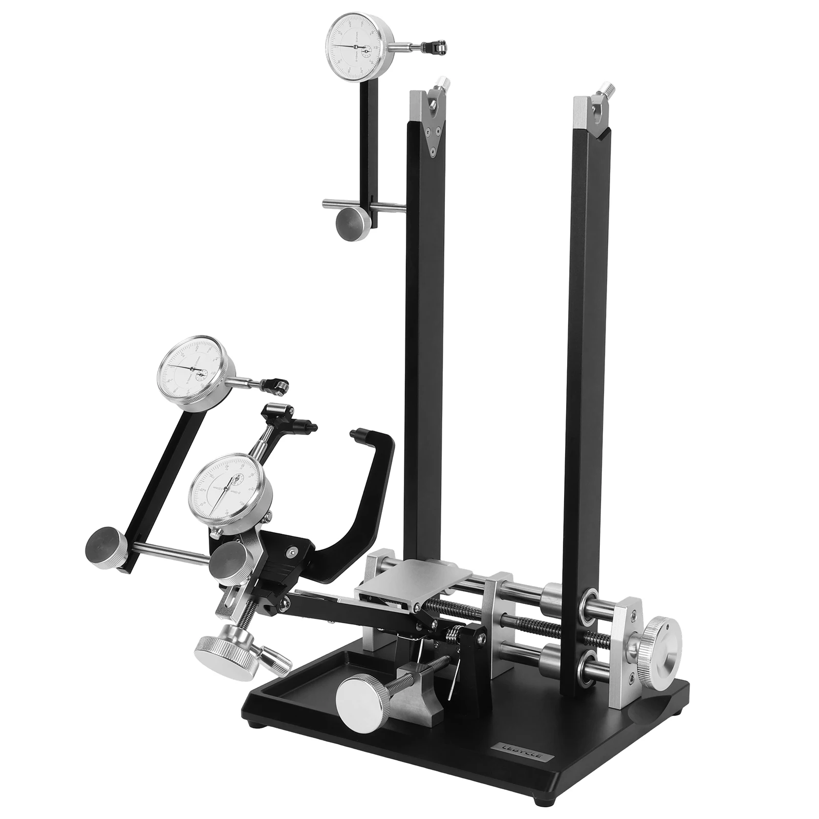 Bicycle Wheel Truing Stand with Dial Indicator Mountain Bike Alignment Frame for Wheel Alignment Disc Rotor Check