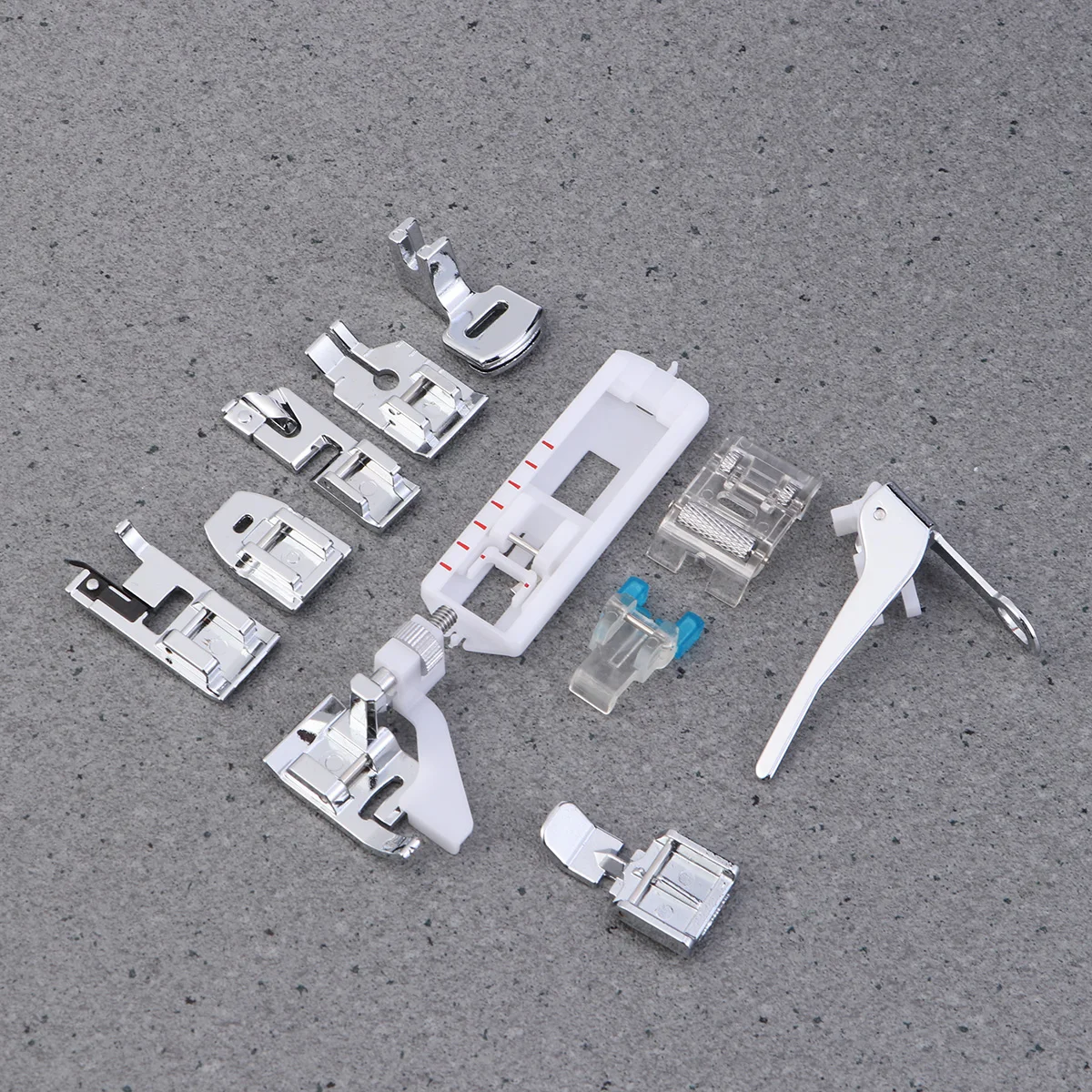 

11 PCS/Set Sewing Machine Presser Foot Embroidery Home Kit Rolled Feet Multifunction