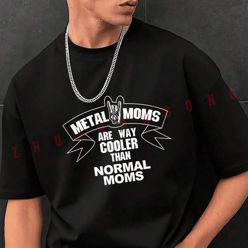 

Подарок для мамы на День матери от Metalhead Moms. Посмотрите, что еще есть! Мужская модная футболка, повседневные футболки для лета, топы с короткими рукавами.