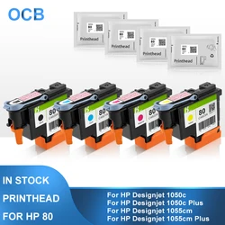 For HP 80 Printhead C4820A C4821A C4822A C4823A HP80 Print Head For HP Designjet 1050 1055 1055cm 1050c Plus Printer (BK C M Y)