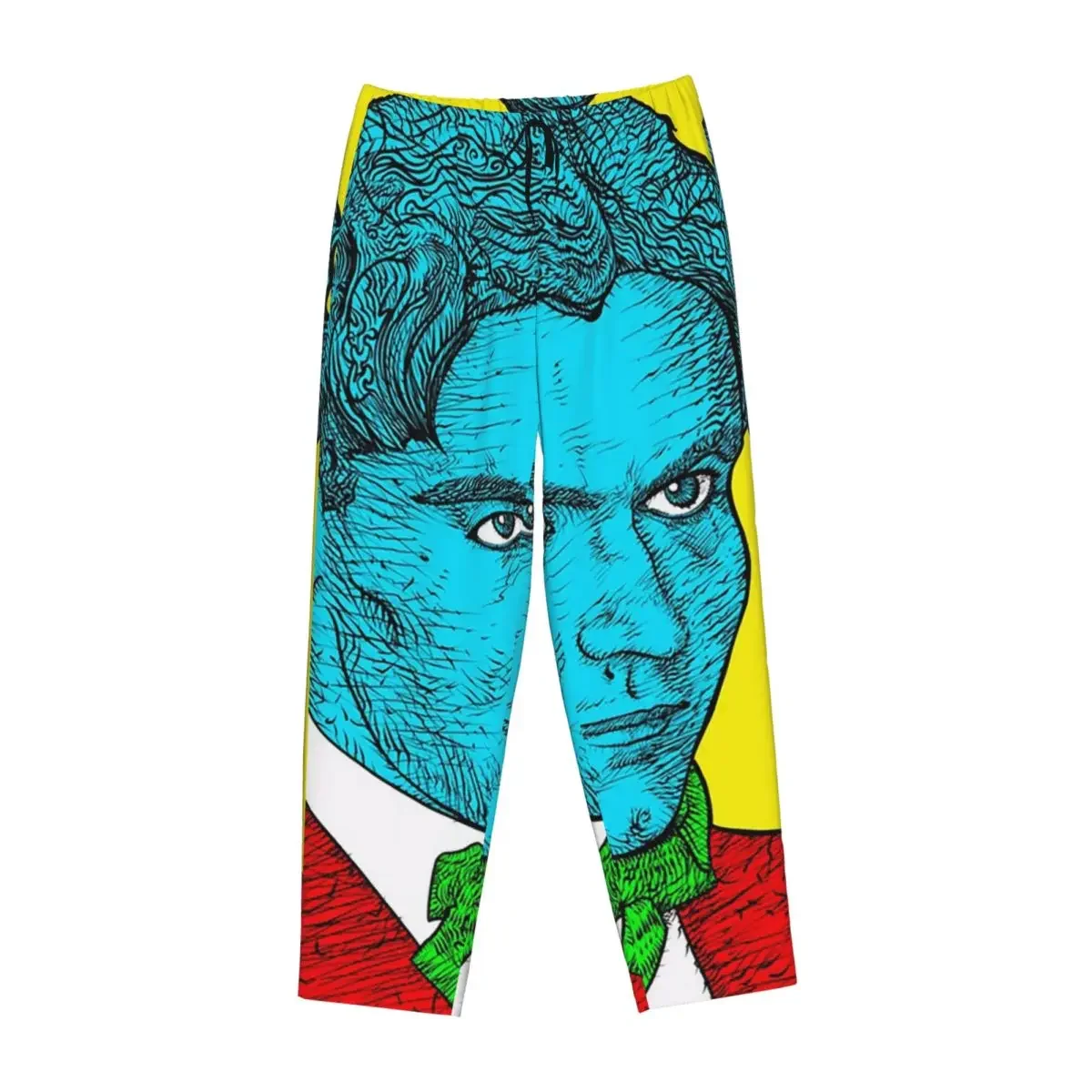 

Custom Federico Garcia Lorca Portrait 16 Women Pajama Pants Lounge Sleep Sleepwear Bottoms with Pockets