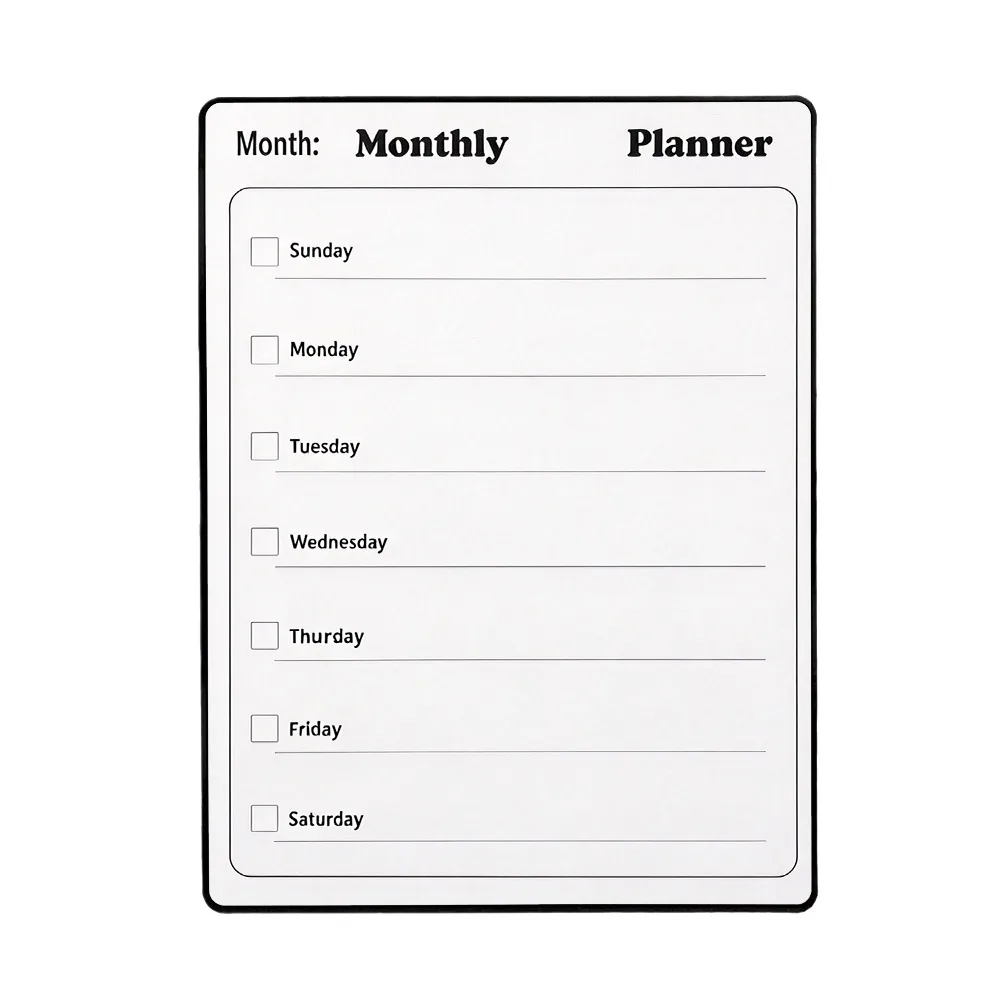 Stylish Erasable Magnetic Fridge Planner Dry Erase To Do List Dry Erase Planner Reusable Meal Planner Board Fridge Magnet Use