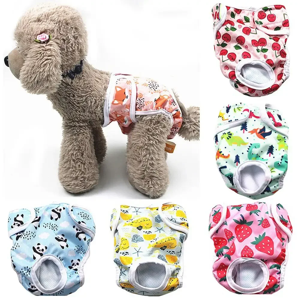 Dog Diapers Physiological Pant Puppy Women's Panties Shorts Underwear Washable Female Dog Diper Panties Pet Dog Cat Clothes