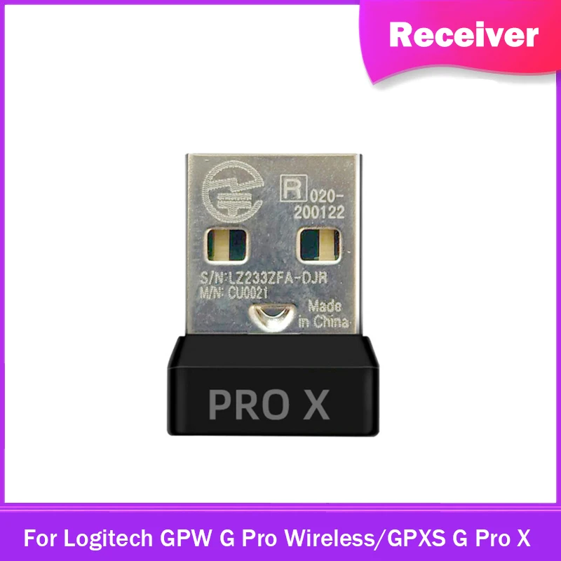 

Original USB Dongle Receiver for Logitech Wireless GPW/G PROX/G502/G603/G703/G900/G903 Mouse Keyboard- Siginal Receiving Adapter